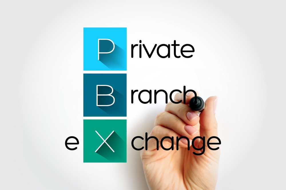 PBX acronym text with marker